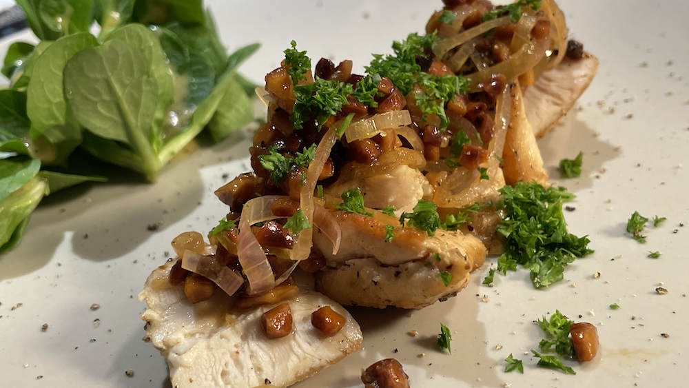 Hähnchenbrust in Mandelsauce